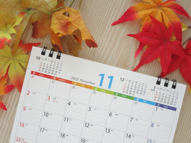 カレンダー（2025年11月）